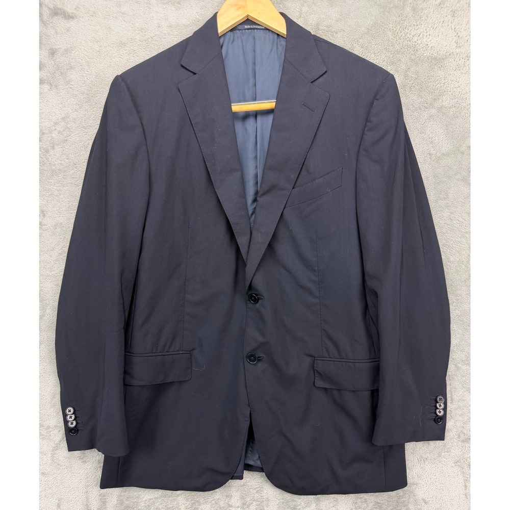 Ermenegildo Zegna Men's Su‎ Misura Fit Mila Blazer US 44 Black Wool Model 221225